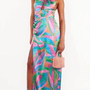 NWT Show me your MUMU Tropical Print Maxi Dress